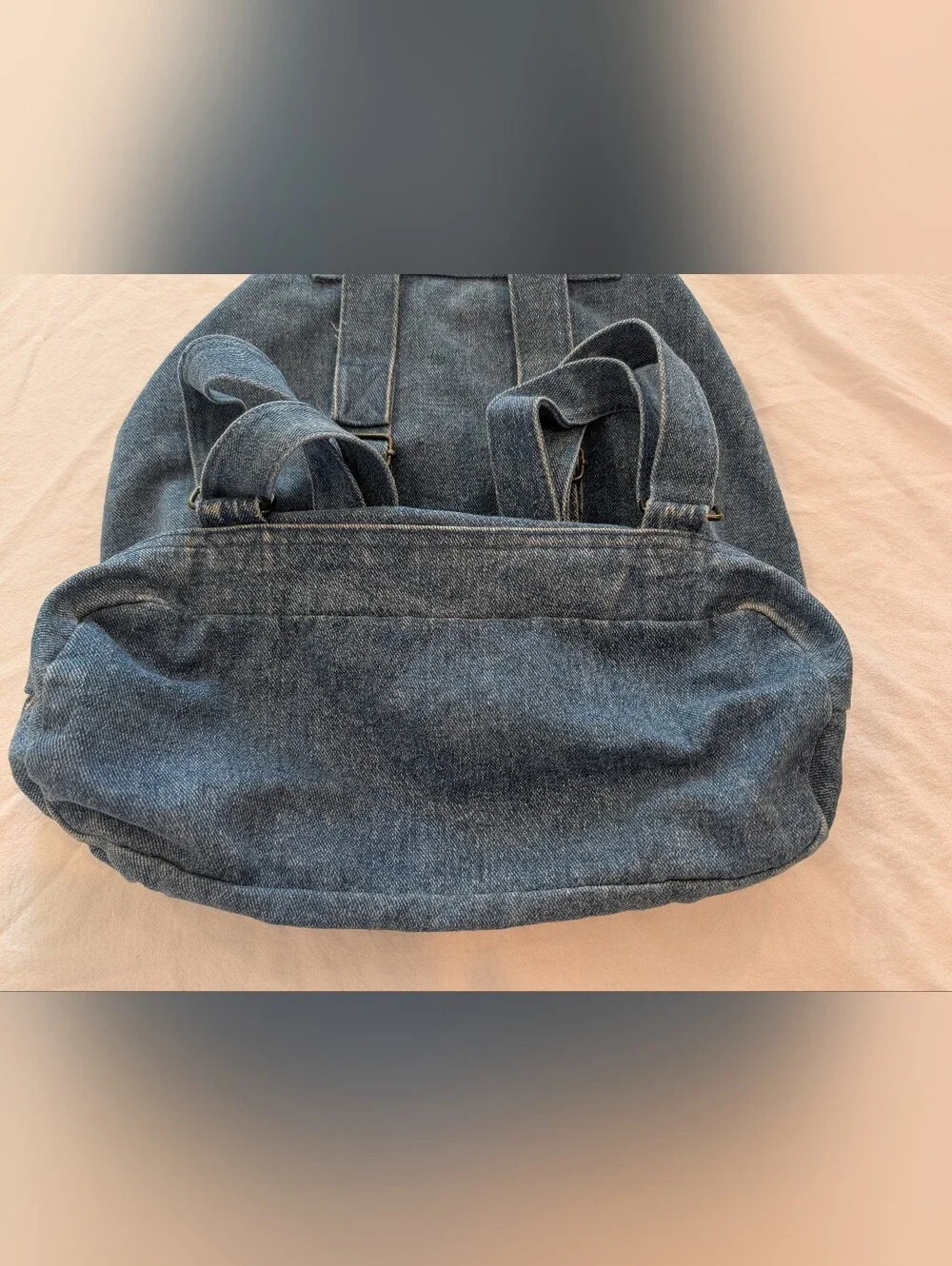 Vintage 1990s Disney Winnie the Pooh Bear Denim Backpack